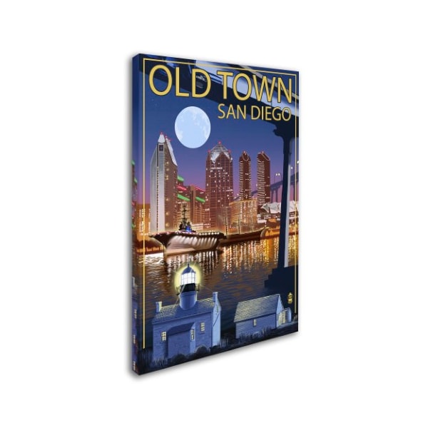 Lantern Press 'Old Town' Canvas Art,22x32